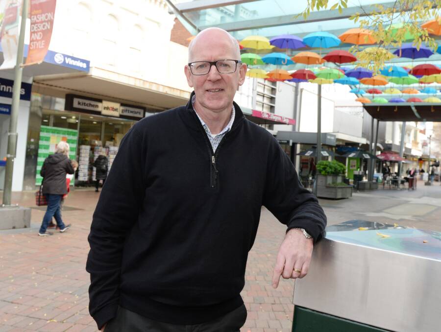 MALL: Bridge Mall Traders' David Maloney is calling for investment in the CBD. Pictures: Kate Healy.