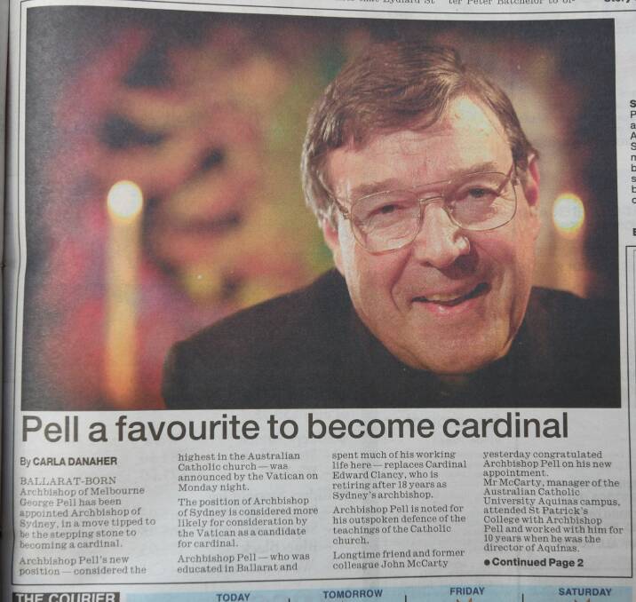 Cardinal George Pell; a life in the news
