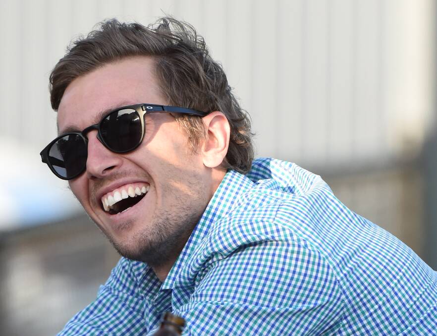 CHANGE: Mitch Banner in a happy mood at Melton South training. Picture: Lachlan Bence