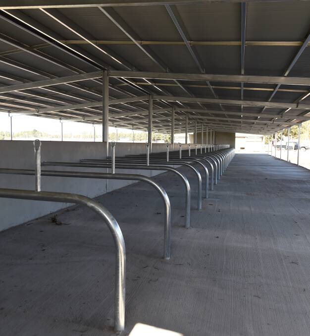 BRIGHT: New day stalls at Ballarat Turf Club are in use for the first time on Wednesday.