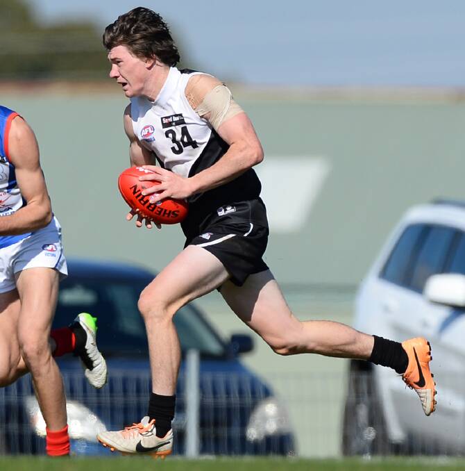 REWARD: Rebel Matt Johnston will make his VFL debut against Essendon at Windy Hill. Johnston is impressing with his fierce tackling and goal-sense at TAC Cup and AFL national under-18 championship levels.