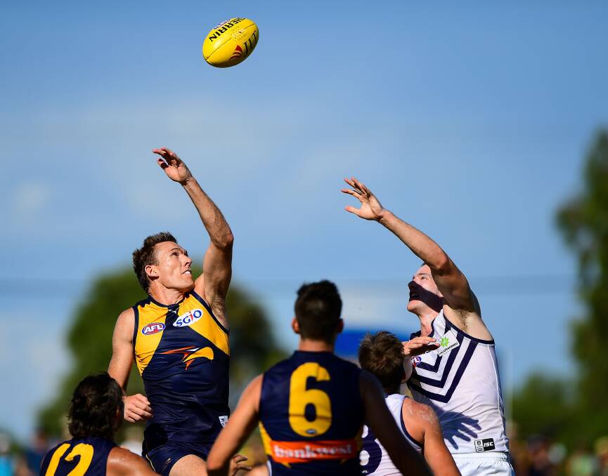 ALL SET: Former Ballarat Swans junior Drew Petrie is poised to begin the next phase of his AFL career with West Coast Eagles against his old side North Melbourne. Picture: Getty Images 
