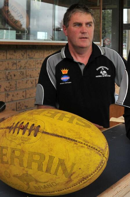 ACKNOWLEDGMENT: Dunnstown Football Club has recognised the service of 'Mal' Mullane with a life membership.