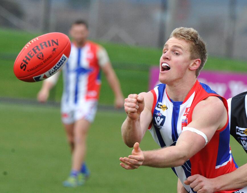 CHANGE OF COLOURS: Bendigo newcomer Jono Lanyon in his days with East Point in the Ballarat Football League.