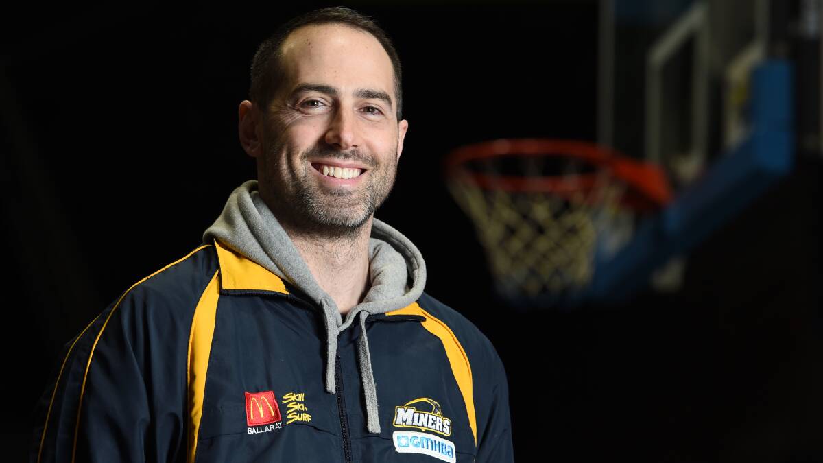 NEW JOB: Nathan Cooper-Brown is taking up the challenge of new Ballarat Miners head coach. Picture: Kate Healy  