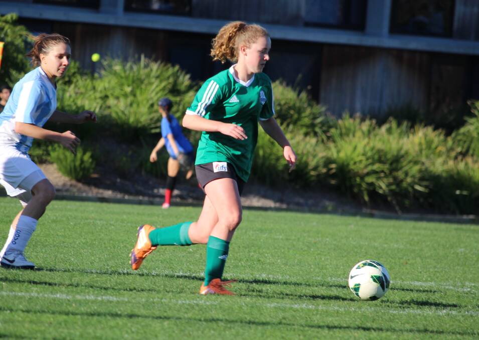 TEENAGER'S OPPORTUNITY: Claire Demuth gets a chance with Ballarat Eureka Strikers on Sunday. 