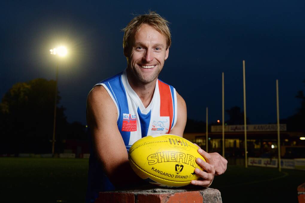 BIG MOMENT: Paul Koderenko plays his 200th club game for East Point at the Eastern Oval on Saturday. Picture: Kate Healy 