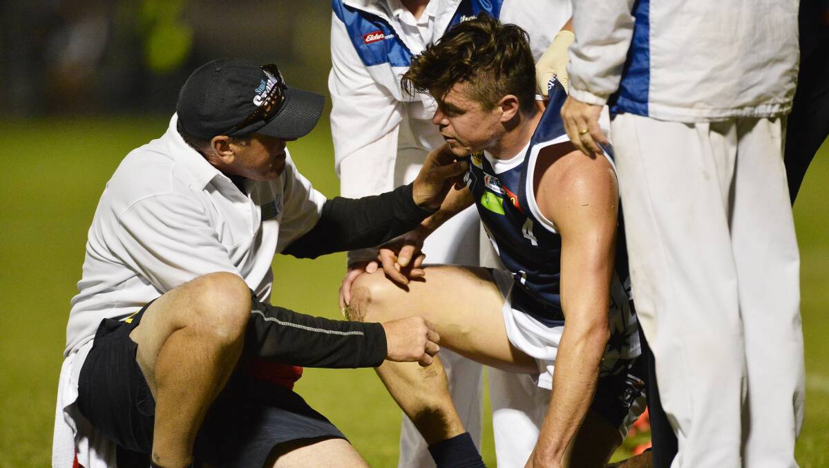 Jack Walker is fit again for Melton after this heavy knock while representing the BFL against Bendigo last month.