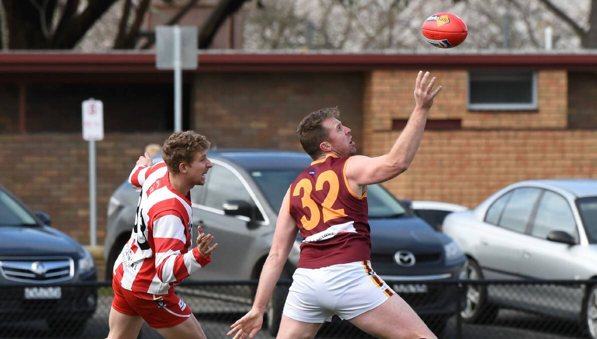 Orren Stephenson returned with five goals for Redan against Ballarat at Alfredton. Picture: Lachlan Bence