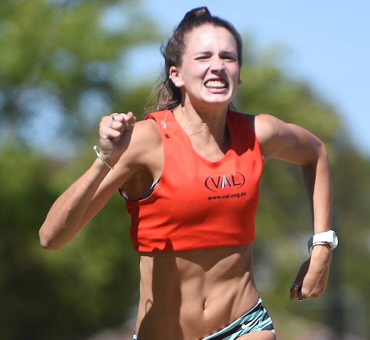 NO SHOW: star sprinter Maddie Coates was to have started off -3.25m in the Ballarat Women's Gift, but will miss it. 