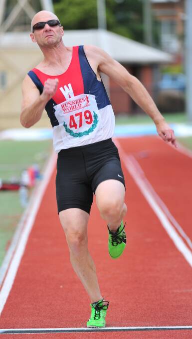 STILL GOING: Veteran Rob Lehmann will be back competing in track and field events in the BRAC inter-club competition on Saturday. Picture: Nev Down   