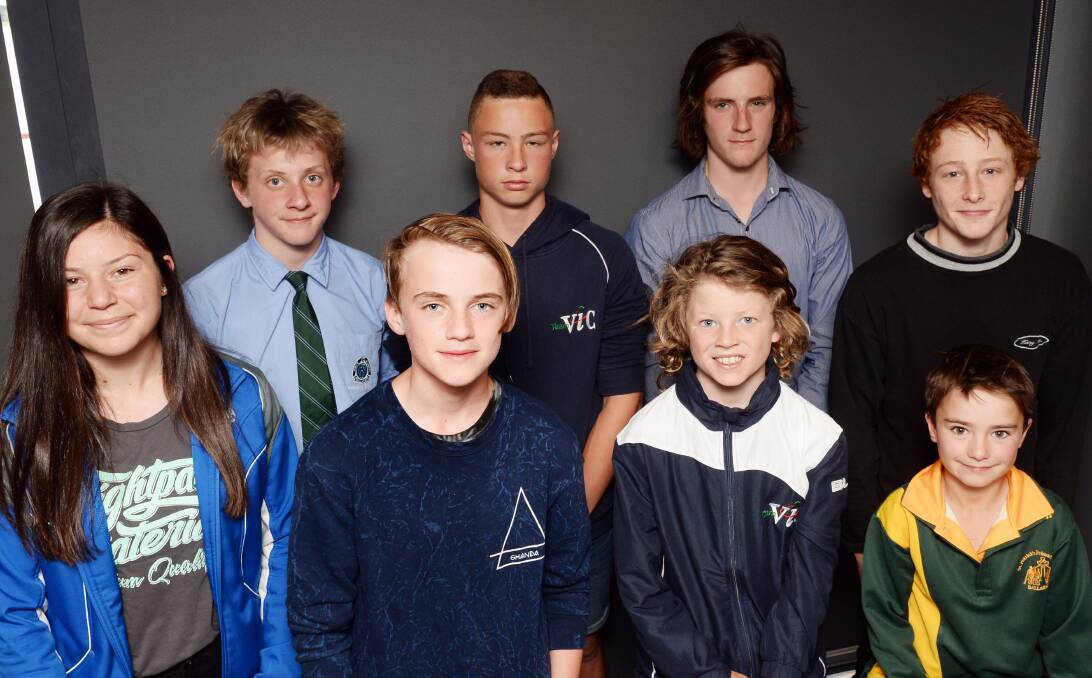 BSF RECIPIENTS: Emma Milesevic, Lucas Kent, Joseph Haynes, Jake Ashmore, Archie Caldow, Darcy Coutts, Jack Denahy and Jack McMahon at the presentation function.  Picture: Kate Healy