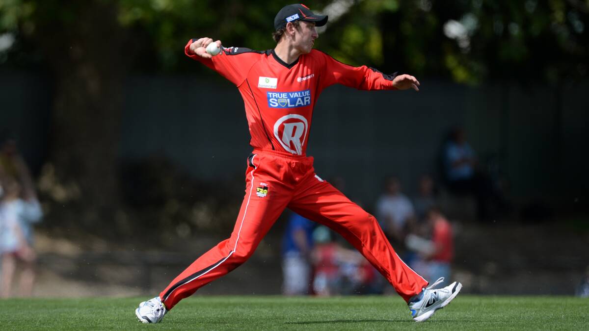 IN RED: Matt Short in action for Melbourne Renegades