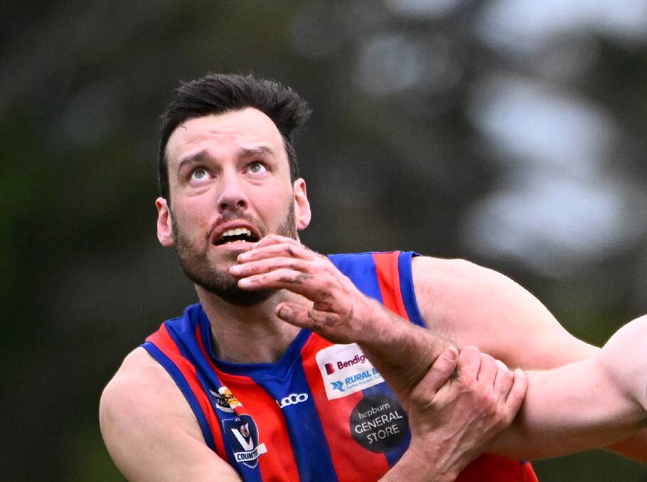 Hepburn star ruckman Sean Tighe has been the linchpin in the Burras signing three experienced WRFL players. Picture by Adam Trafford.