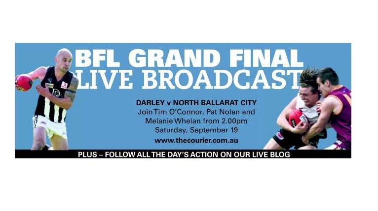 BFNL grand final day –  live rolling coverage