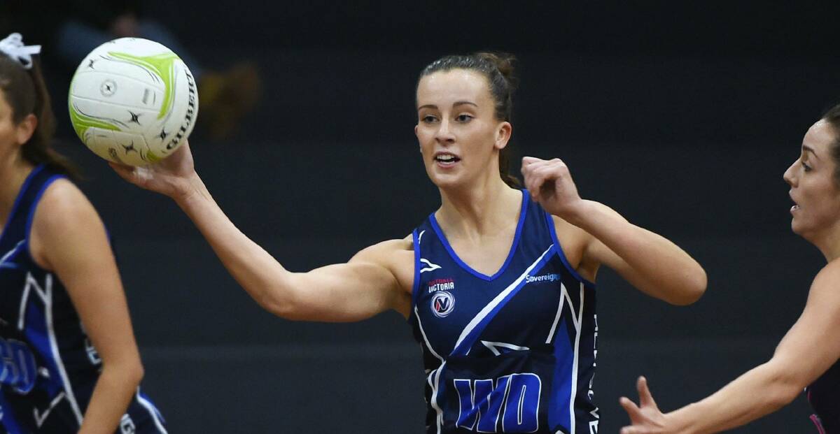 RISE: Casey Adamson has continued her progression through various netball pathways with selection for Victorian Fury.