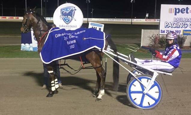 TOP FLIGHT:  Kate Gath with Star of Memphis after winning the $15,000 Colin and Heather Holloway 3yo Classic.