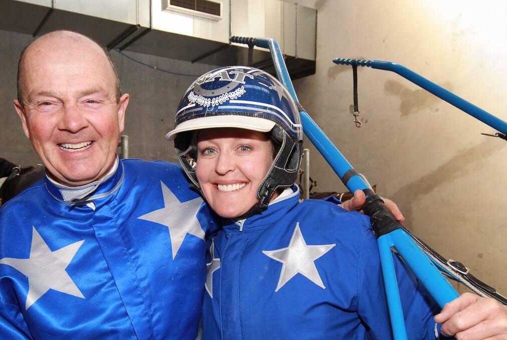TOP TEAM: Mark Purdon with partner and co-trainer Natalie Rasmussen. Picture: Getty Images 
