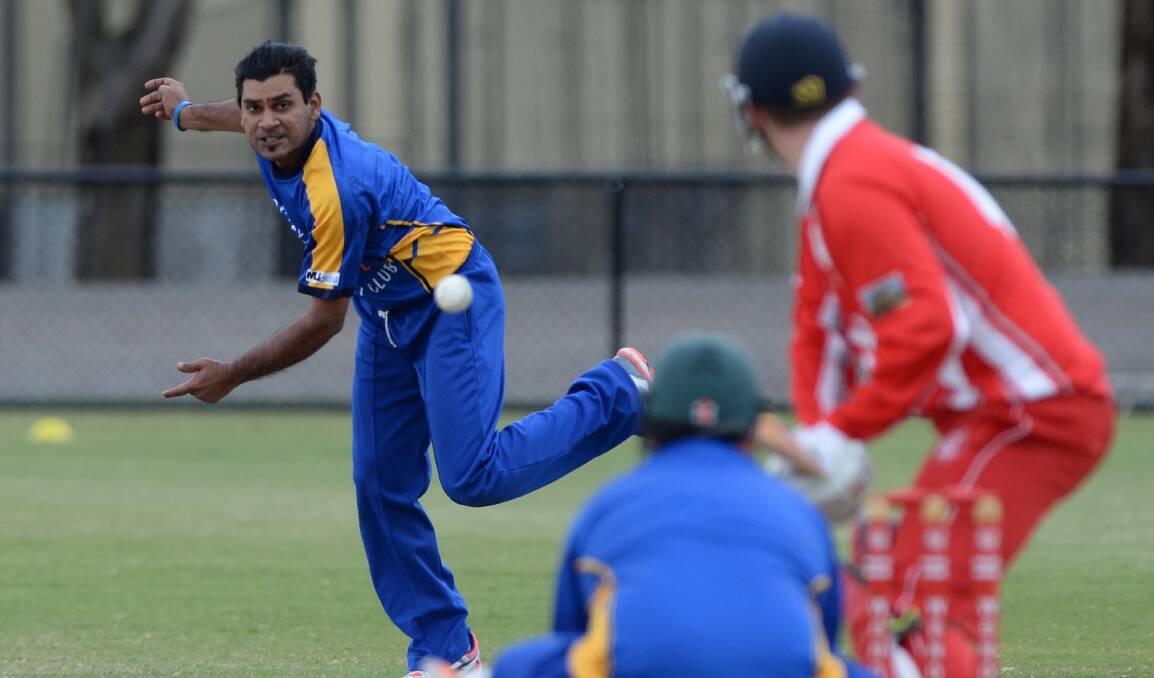 MATCH-WINNING: Darley's Sajith Rupasingha claimed three wickets against Wendouree in Sunday's twenty20 clash at Wendouree. Picture: Kate Healy