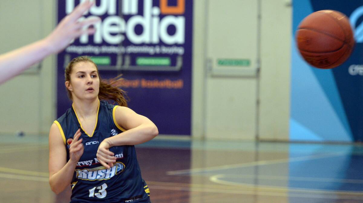 Bronte Clark - part of Ballarat Rush's emerging group of youngsters. Picture Kate Healy 