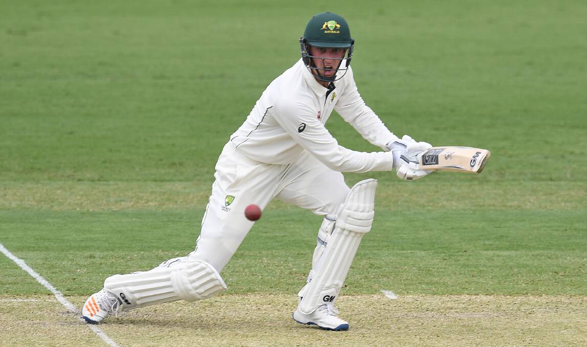 RUNS: Ballarat's Matt Short plays through point against England and is now a chance to make his Sheffield Shield debut. Picture: AAP Images