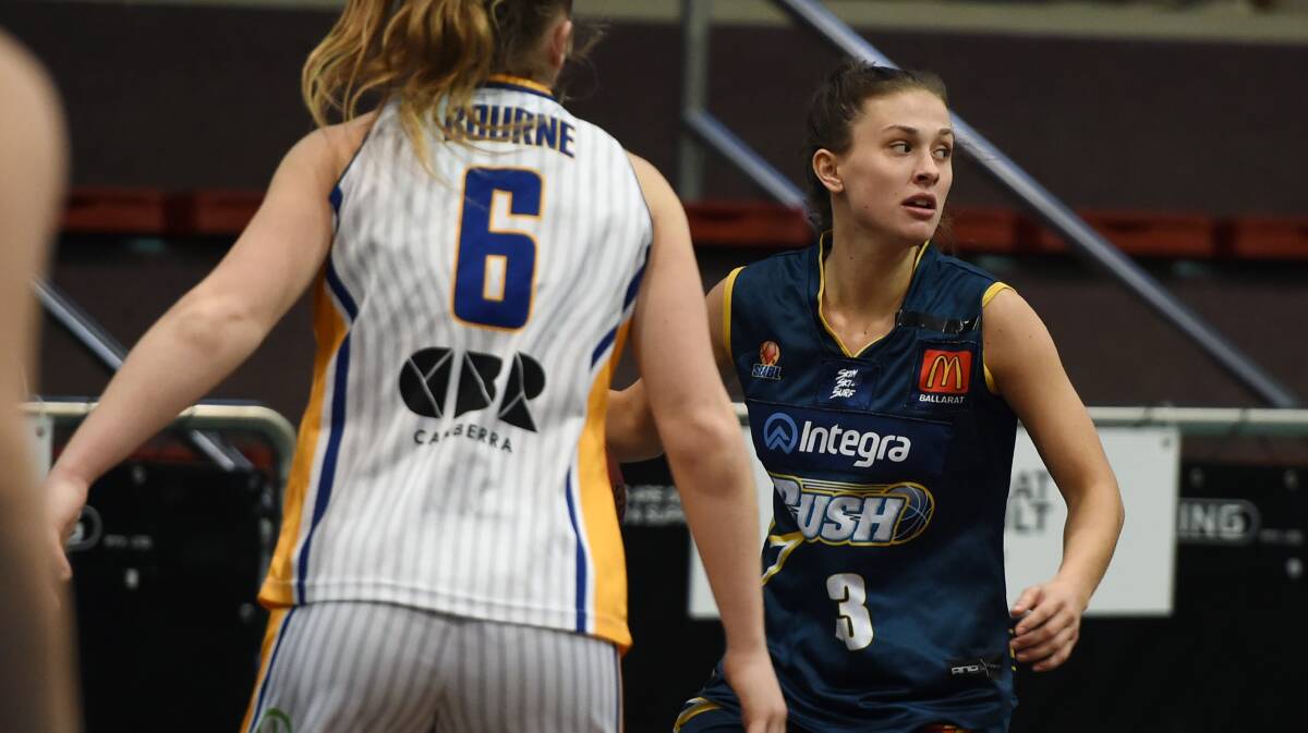ON SONG: Taylah Wynne led young Rush in rebounds and was also effective offensively with nine points in the Big V league.