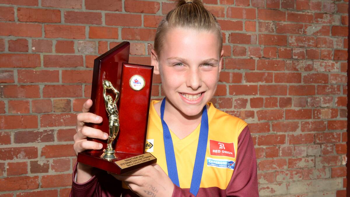 Under-12 reserves football best on ground: Riley Mackay (Redan). Picture: Kate Healy

