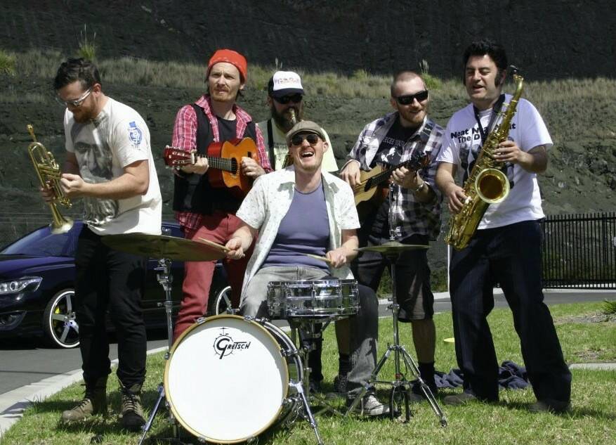 Interstate sounds: Sydney six-piece band On the Stoop perform at Horvat's Supper Club on Saturday.