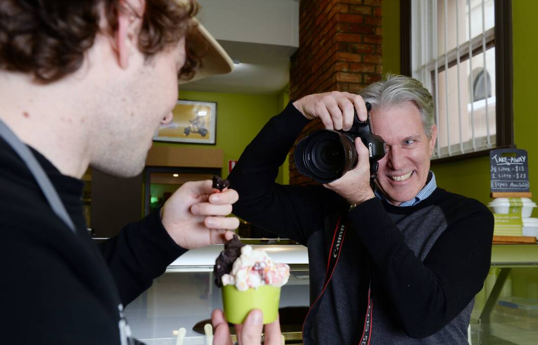GEL-ARTI: Nigel Stevens' exhibition Ballarat Style will be housed in a gelati store, one of many unusual exhibition spaces hosting BIFB events. Picture: Kate Healy