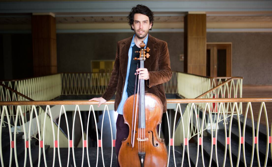 STRINGS: Julliard-trained cellist Anthony Albrecht will perform his regional touring recital Bach to the Bush at the Loreto Chapel this week. 