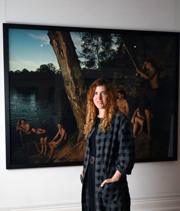 REFLECTIVE: Photographer Tamara Dean reflects on rites of passage linked with nature in her photo Ebenezer Rock Drop, 2013, part of her BIFB exhibition Force of Nature at The Lost Ones gallery. Picture: Kate Healy