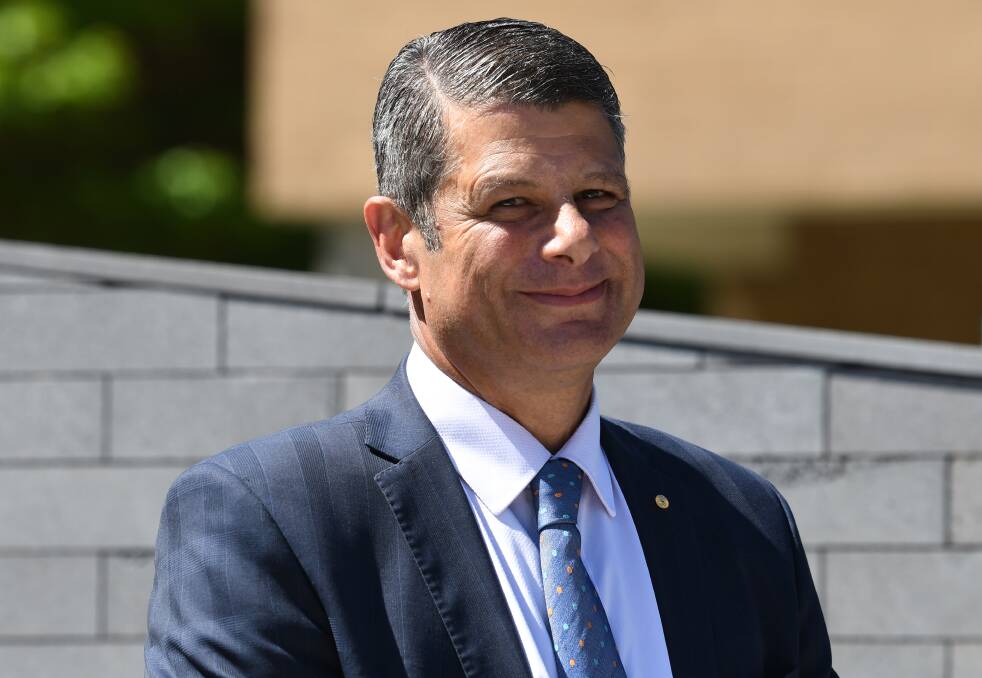 Cycling Australia chairman Steve Bracks at Federation University for the launch of the 2018 FedUni Road Nats. Pictures: Kate Healy