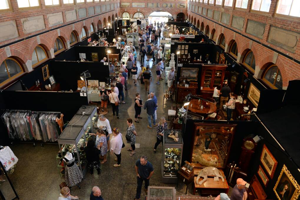 ANTIQUES: Antiquities on display at the 48th Ballarat Antique Fair were spread across several venues in Ballarat including the Mining Exchange.