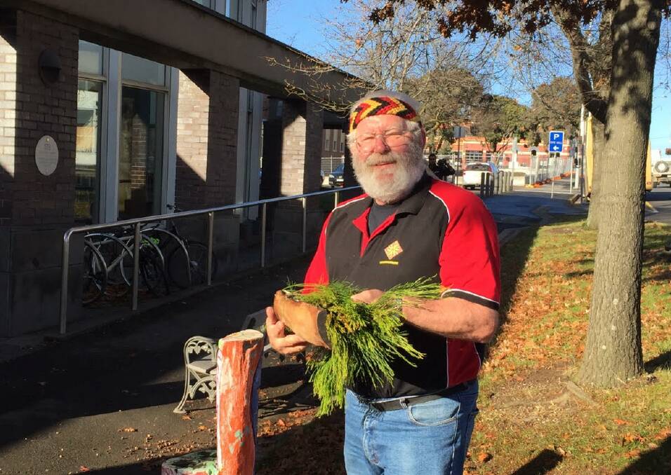 RECONCILIATION: Wadawurrung elder Bryon Powell conducted a smoking ceremony and welcome to country to mark the start of National Reconciliation Week. 