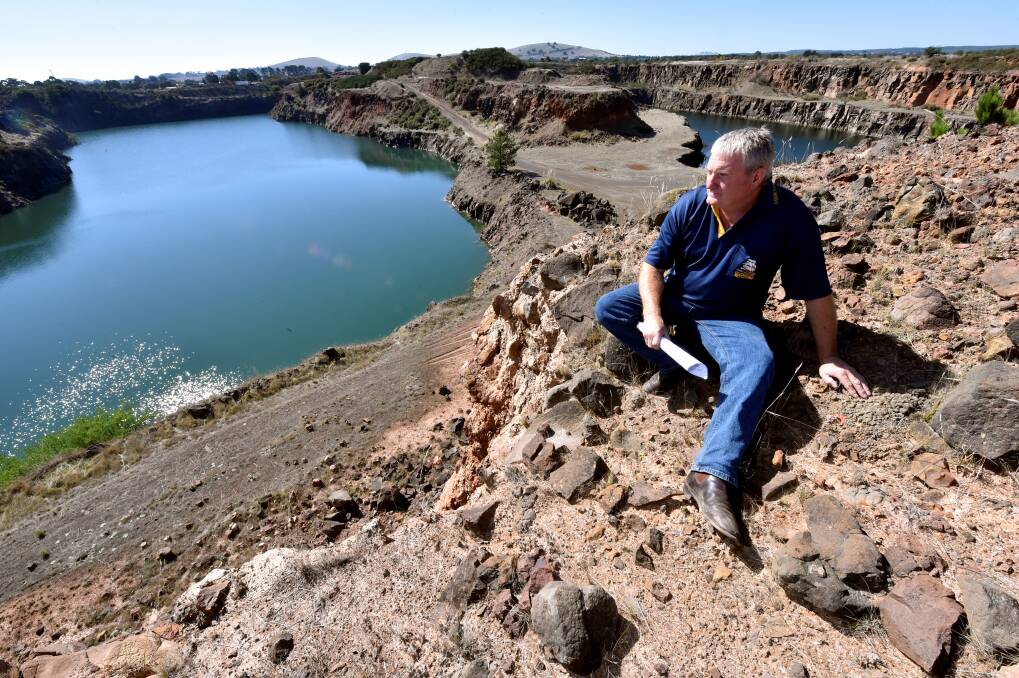 Kevin Clarke has long-standing plans to develop this Miners Rest quarry into a residential estate.