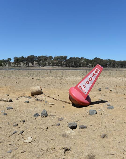 What to do: With the exception of a small puddle near the centre, Beaufort Lake is almost completely dry. Picture: Kate Healy