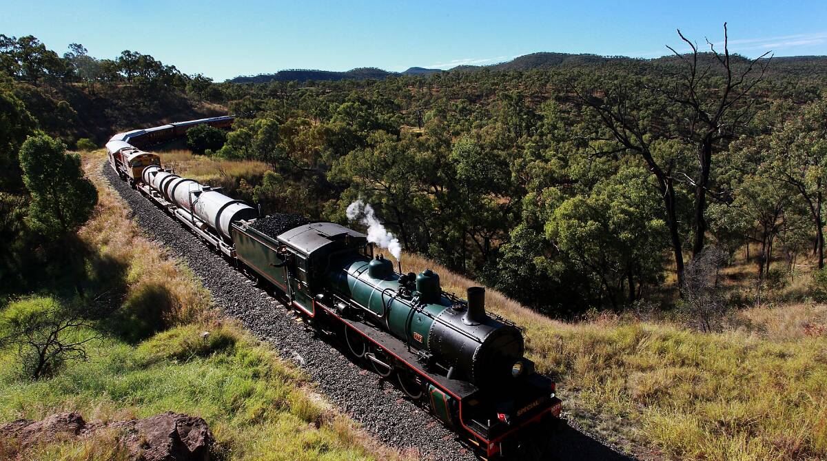 Rare: A vintage train (not the one pictured) is set to pass through Ballarat twice as part of a day-trip between Melbourne and Kaniva. Picture: Lisa Maree Williams