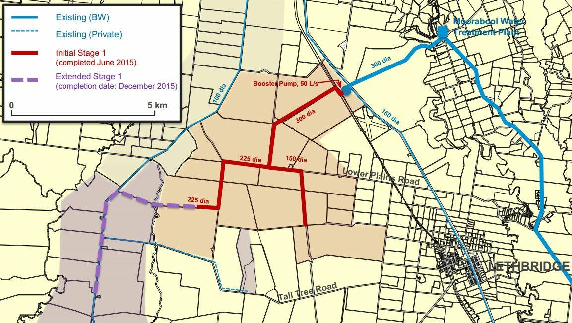 The Golden Plains pipeline, with stage one unveiled last week.