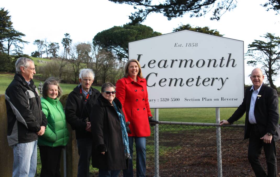 A $20,000 grant has been supplied for works to the Learmonth Cemetery.