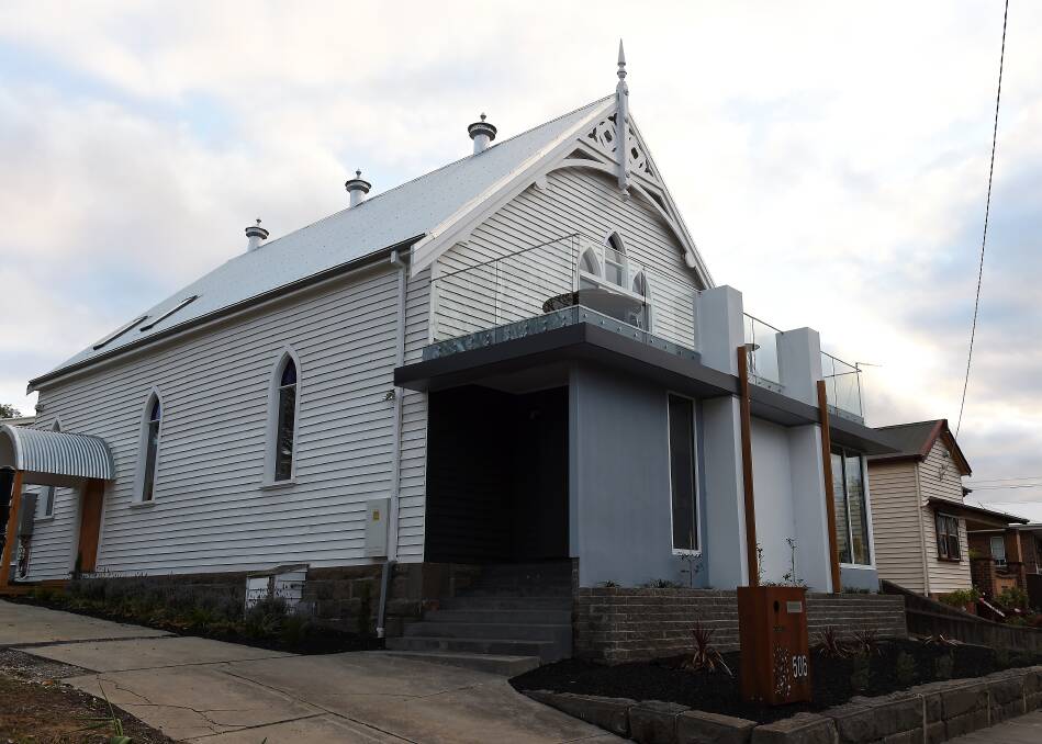 New look: A restoration and development of the Golden Point Methodist Church cleaned up at the Ballarat Heritage Awards. Picture: Lachlan Bence