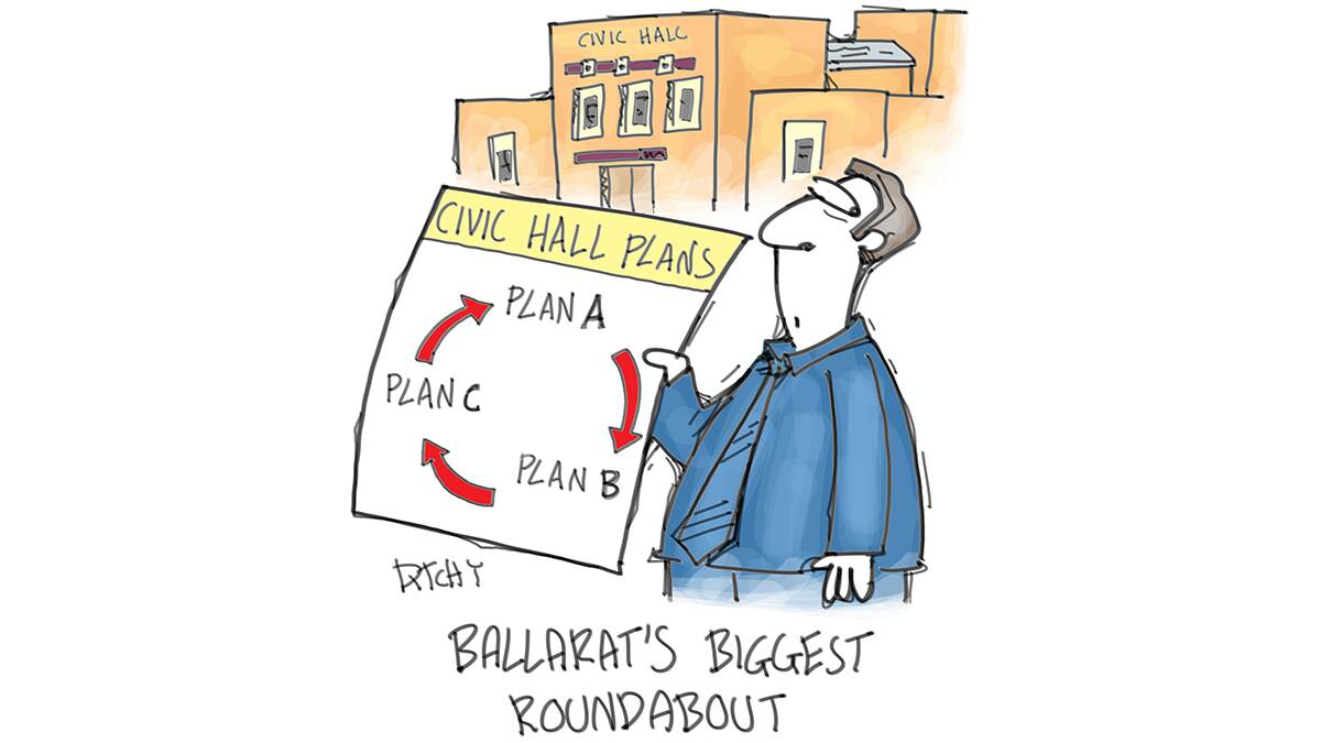 Ditchy's take on Ballarat's roundabout situation.