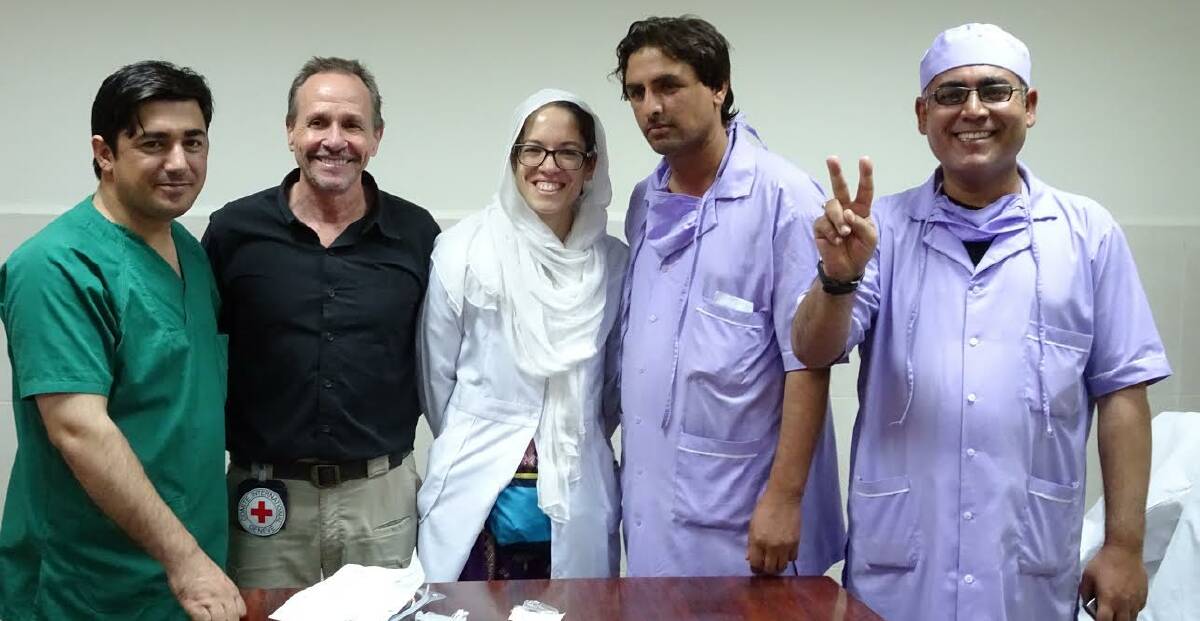 SMILES: Dr Shorney says providing medical care to the victims of weapon-related violence in Afghanistan is difficult but hugely rewarding.
