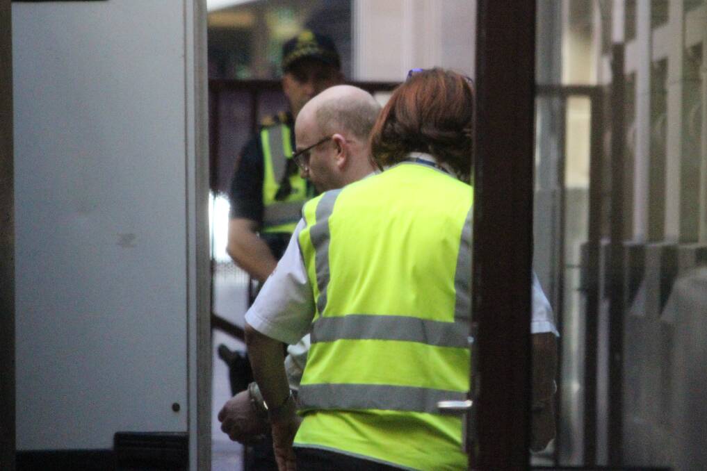 Darren Wilson leaves the Supreme Court in Melbourne after being found guilty of murder in December 2014.