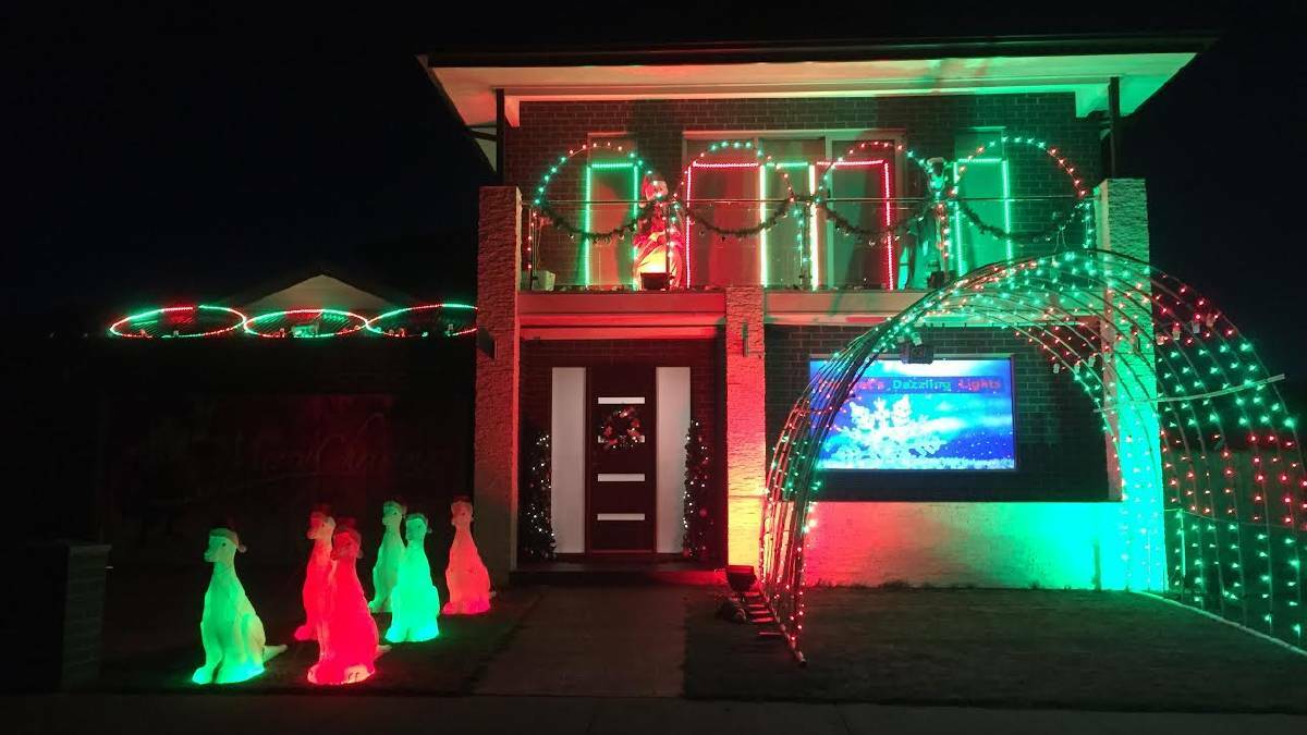 WINNER: David Tilson's display at 4 Apple Orchard Drive has taken out this year's Christmas Lights Competition. 
