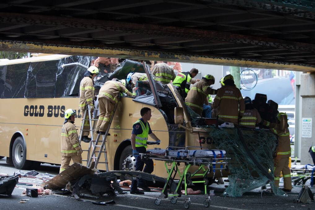 Gold Bus Ballarat driver faces court over Montague St bridge crash