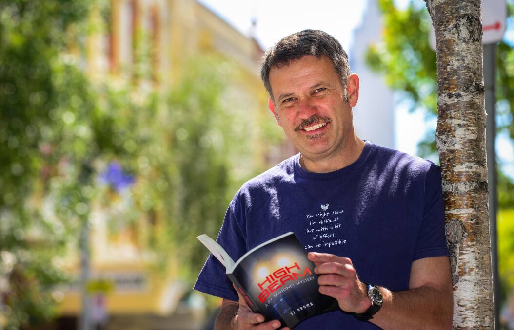 TOURING: Author Stephen Brown will visit Ballarat's Collins Bookseller next week with his new book High Beam. The book signing event will be held on July 18. Picture: Phillip Biggs. 