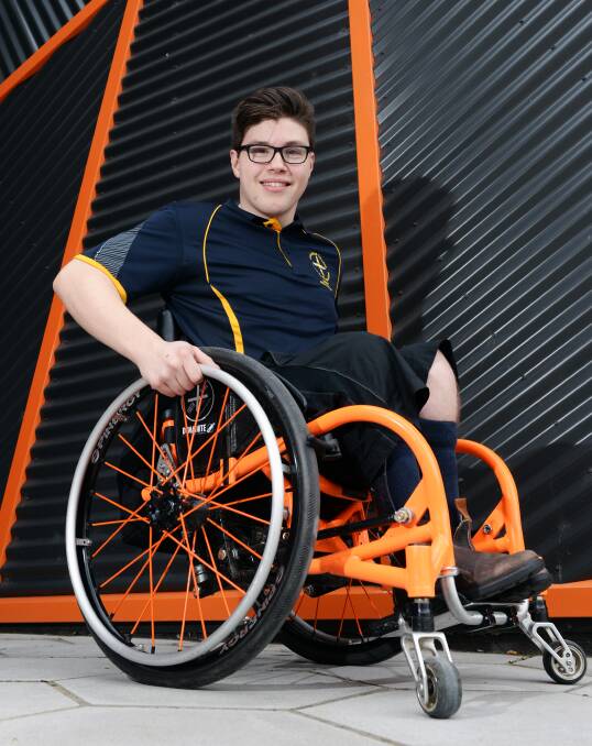 DETERMINATION: 16-year-old Ballarat student Sam Rizzo wants to prove to others they can achieve anything when they put their mind to it. Picture: Kate Healy.