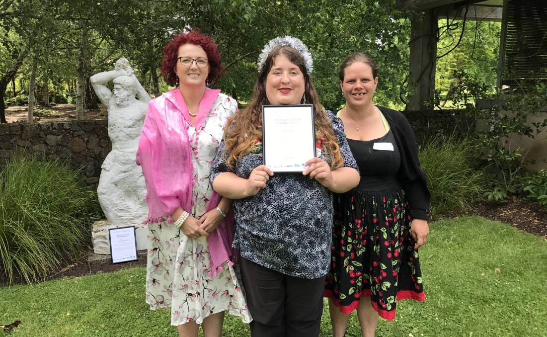 GAINING CONFIDENCE: Michelle, Tanya and Fiona are proud to graduate from the Enabling Women Community Leadership program for women with disabilities. Picture: Rochelle Kirkham