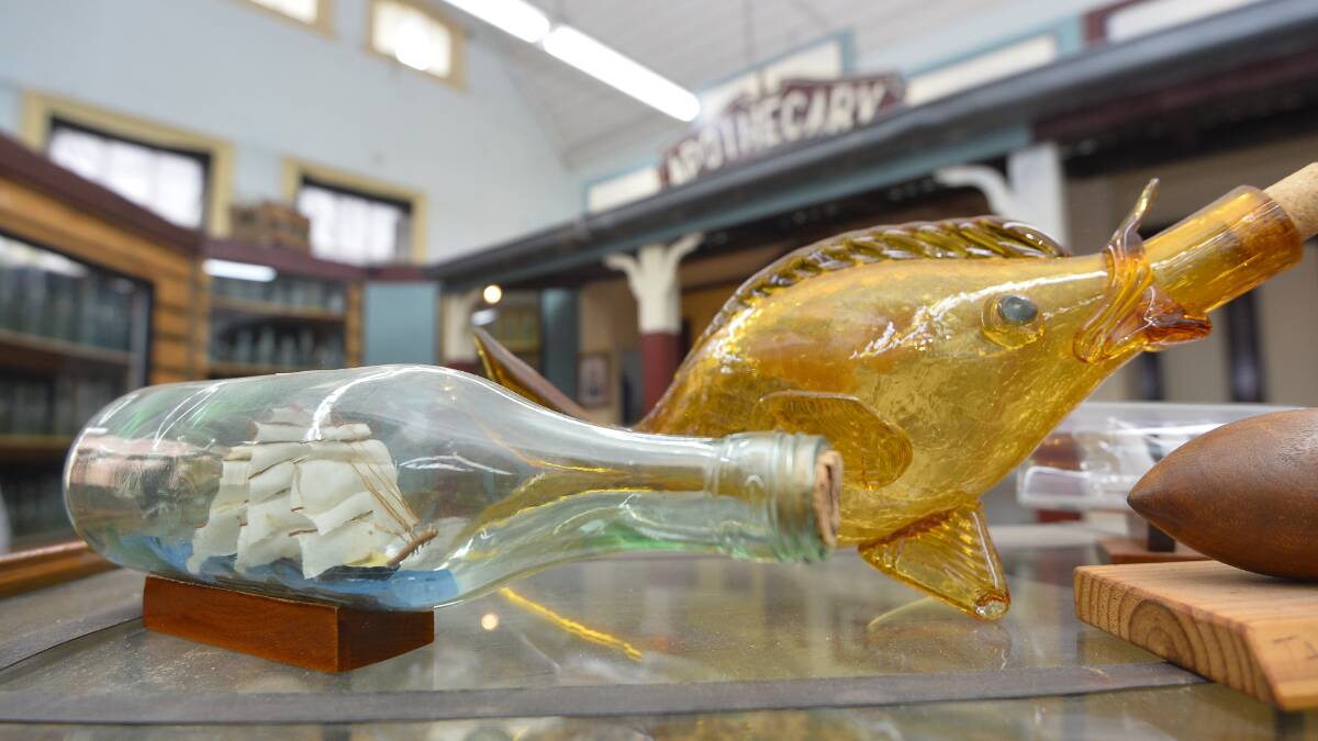 Clunes bottle museum celebrates history with a collection of over 6000 bottles. Pictures: Dylan Burns. 