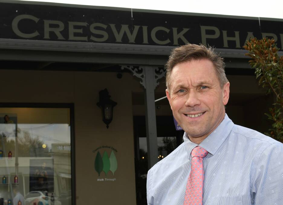 HEALTH SERVICE: Creswick Pharmacy owner Jeff Unmack bought the business in 2001, after getting to know the community while working as a relieving pharmacist. Picutre: Lachlan Bence 